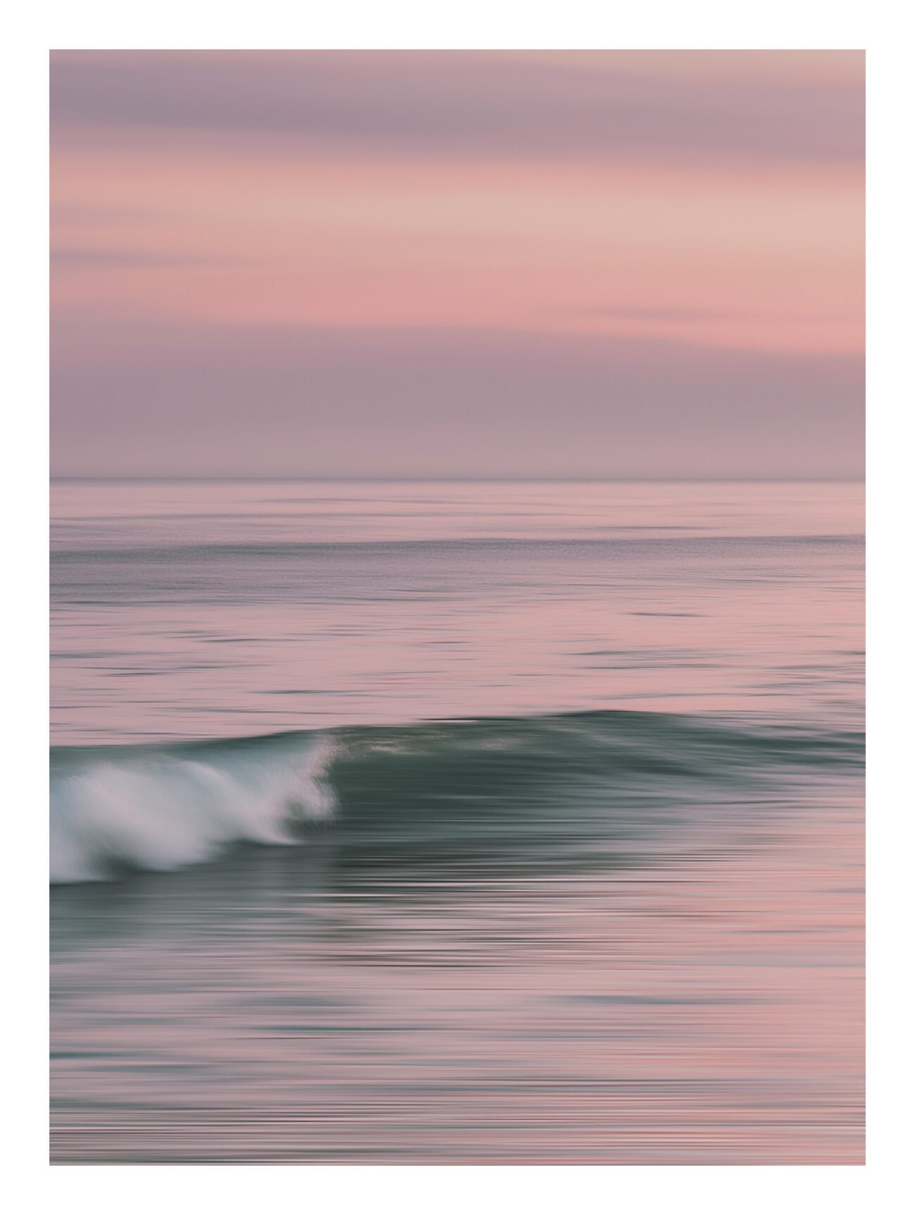 Serene Wave – Soft Pastel Ocean Poster