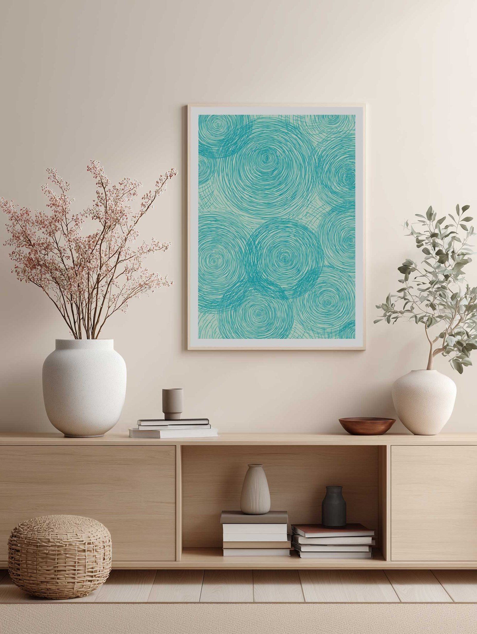 Spiral Lines – Abstract Wall Art Poster - Image 2