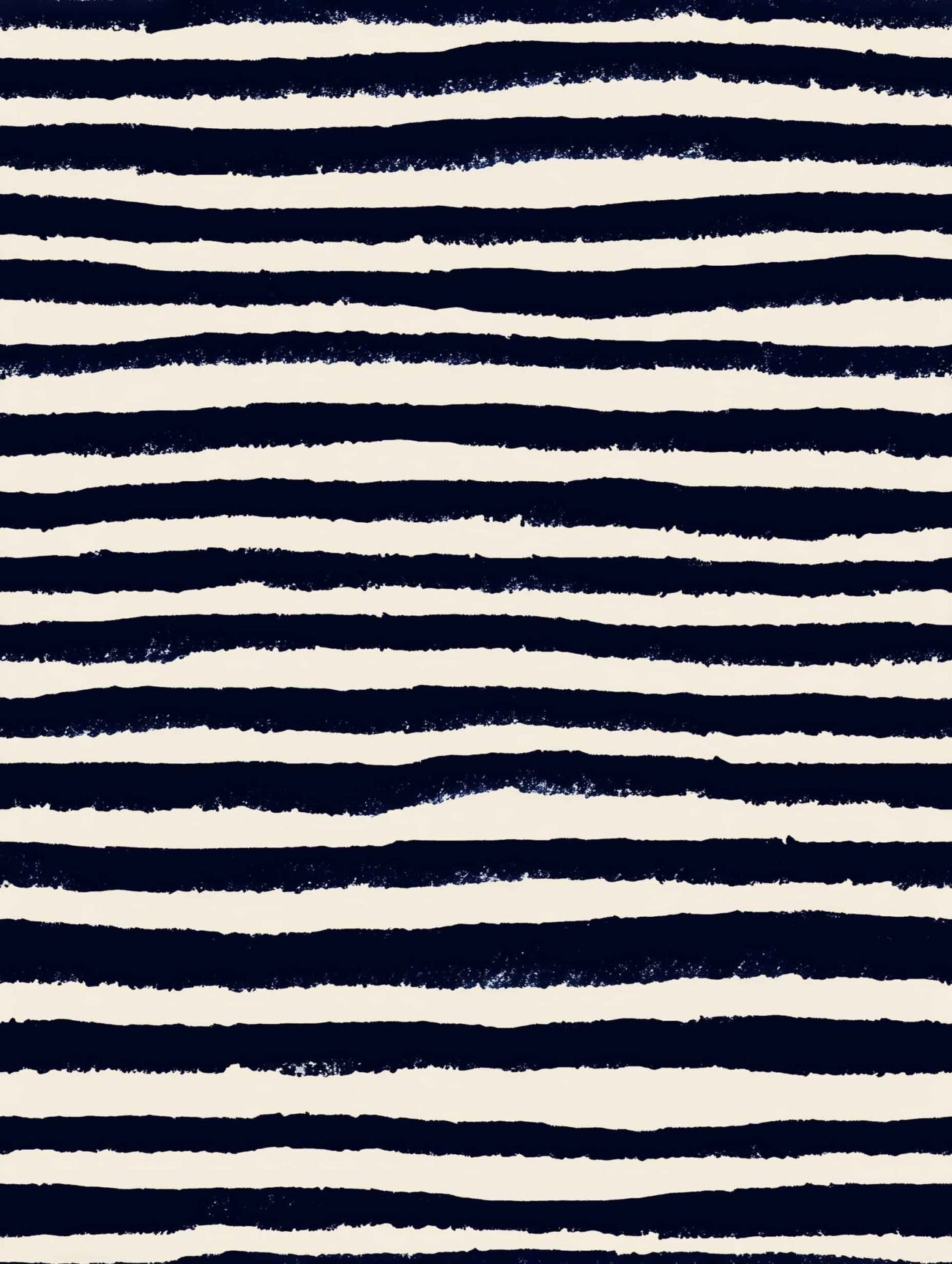 Navy‑Black Stripes Pattern – Vintage Hand-Drawn Art Poster