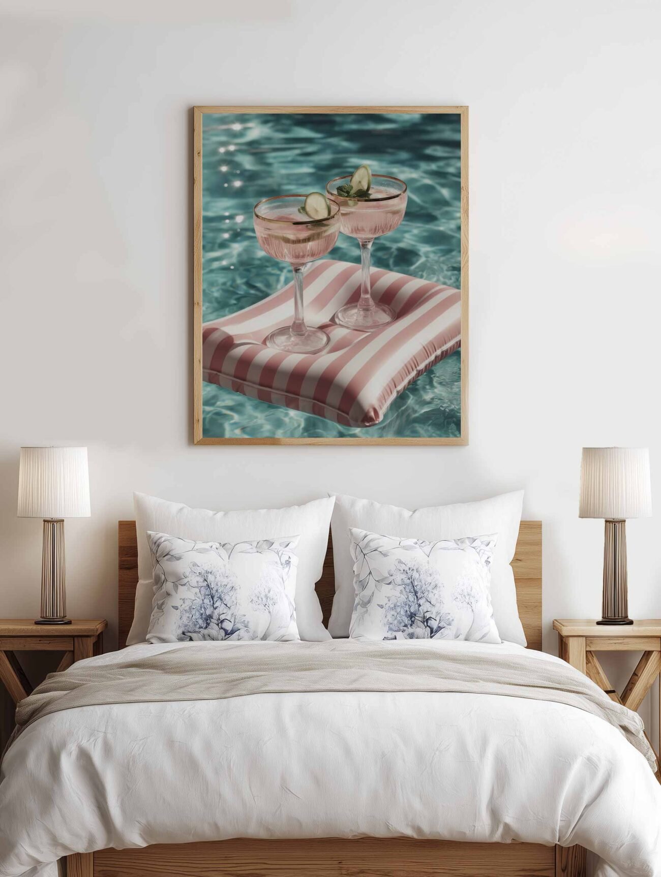 Summer Sip – Elegant Poolside Cocktail Poster - Image 2