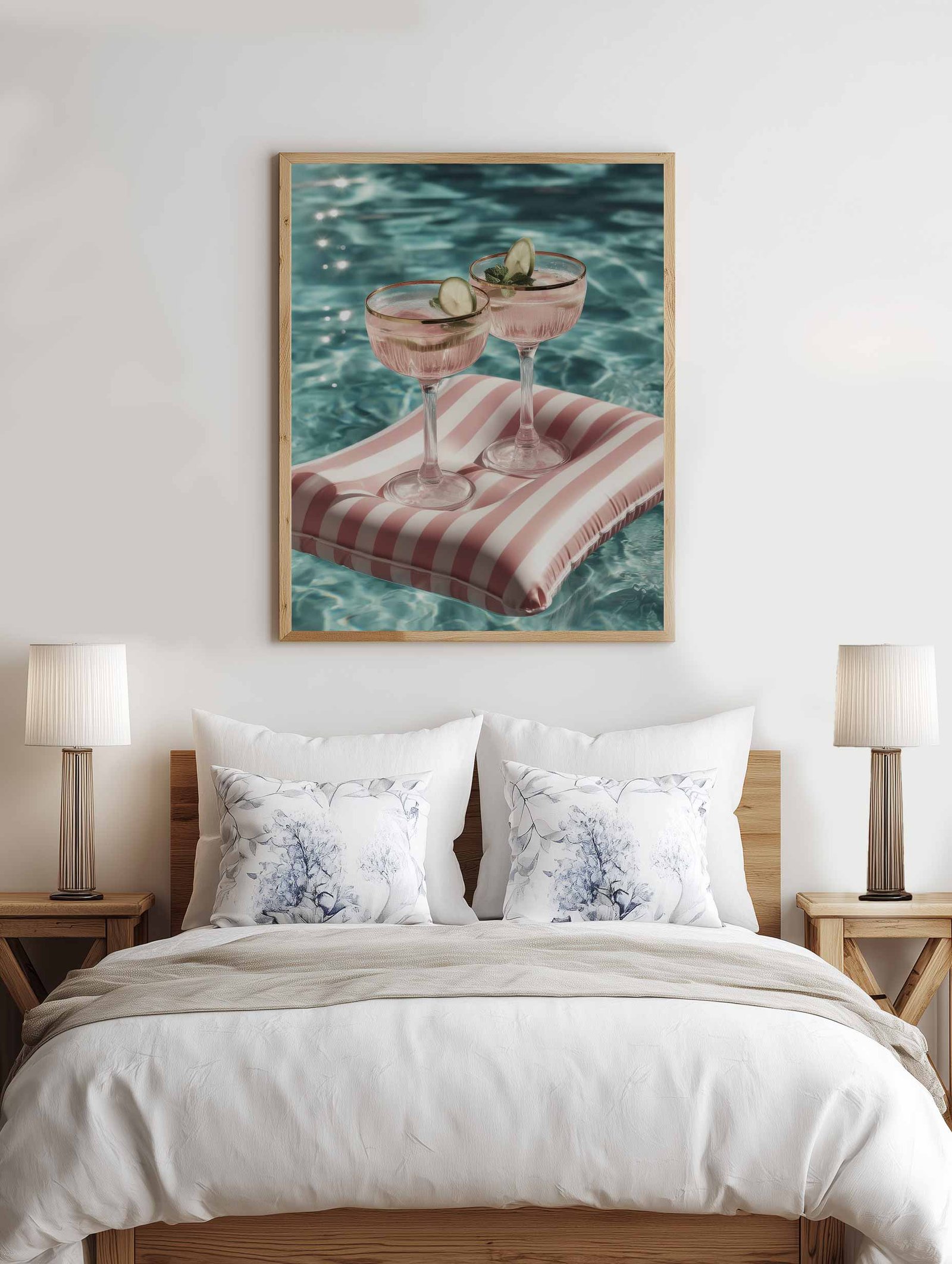 Summer Sip – Elegant Poolside Cocktail Poster - Image 2