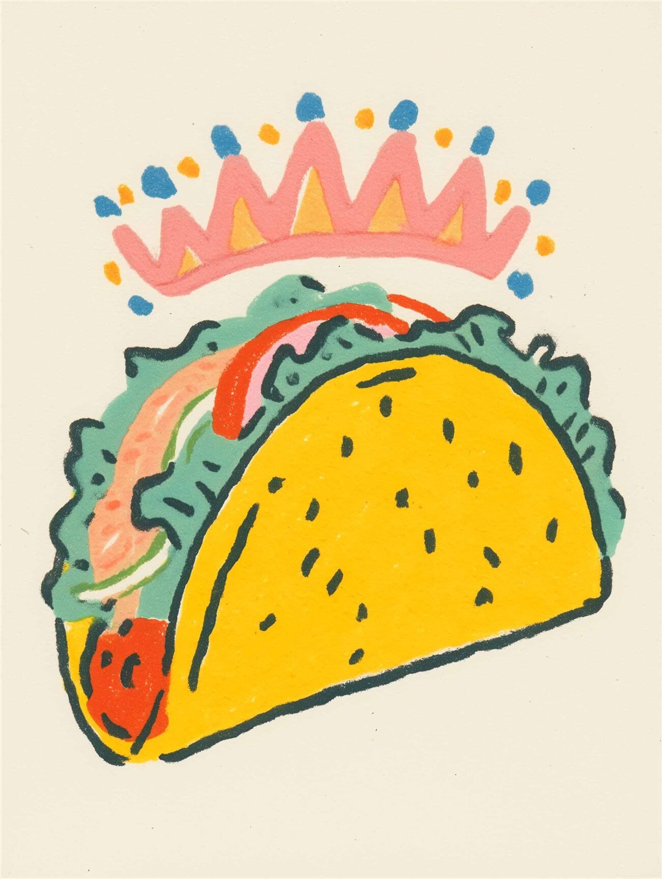 Taco Queen – Playful Food Poster