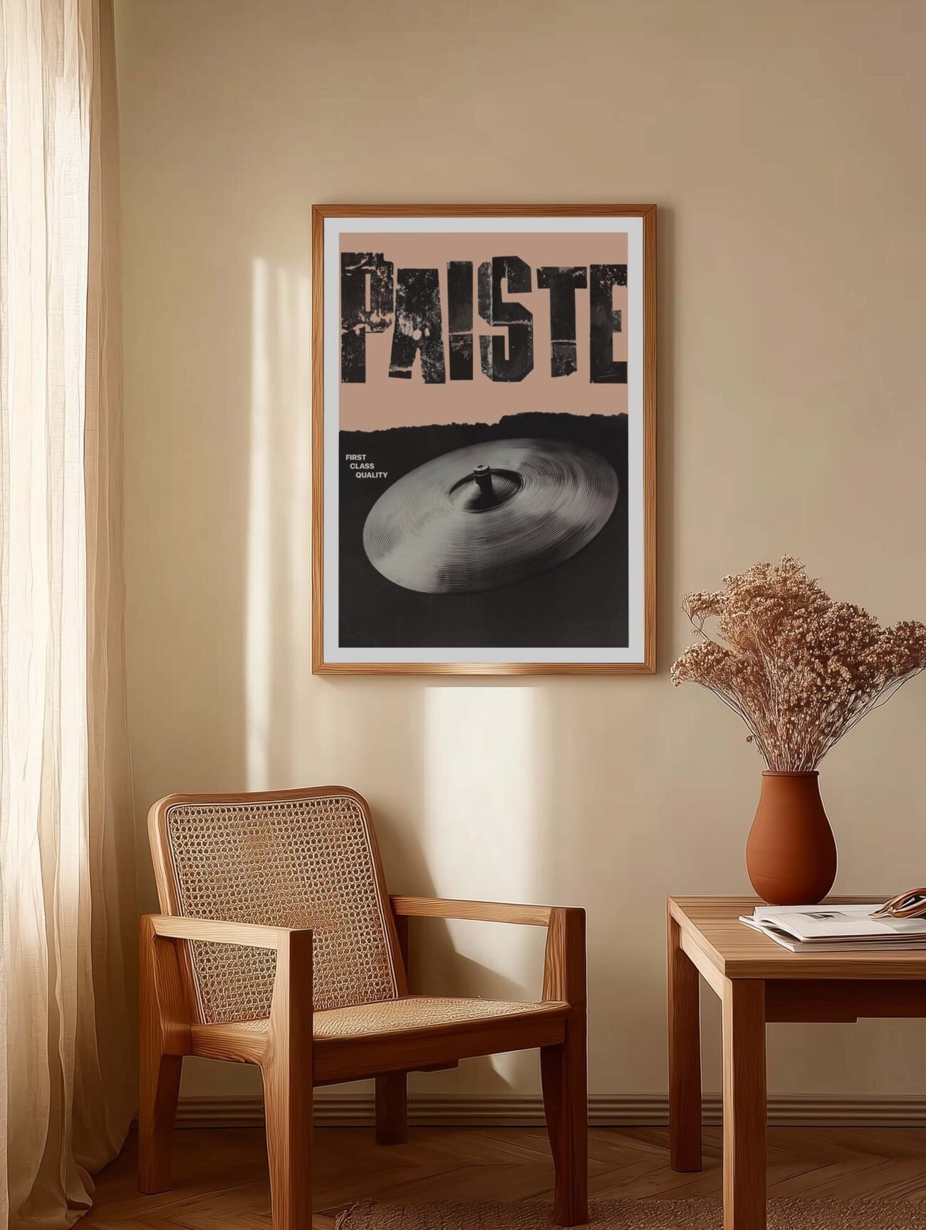 Torn Black Stripe – Vintage Wall Art Poster - Image 2