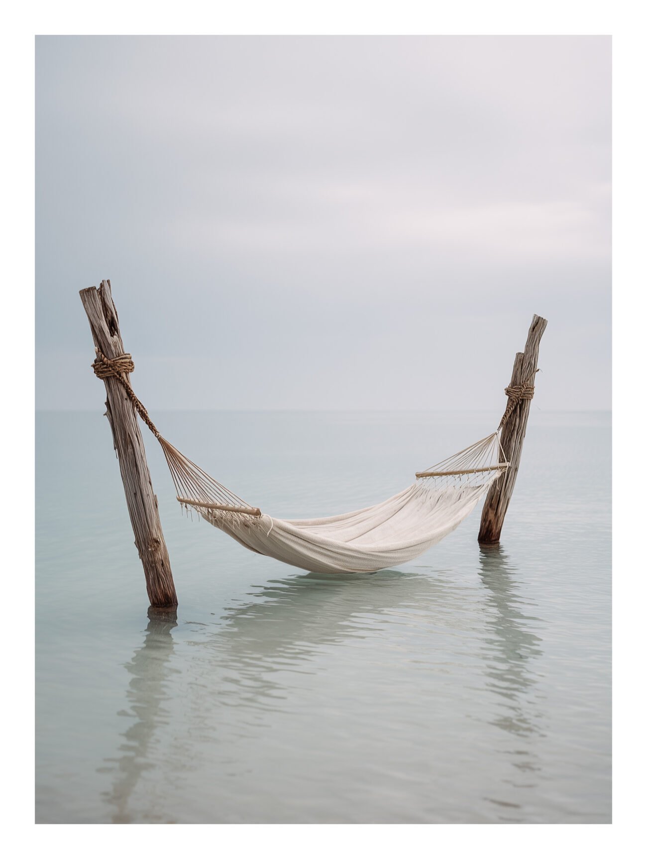 Coastal Serenity – Tranquil Hammock Poster