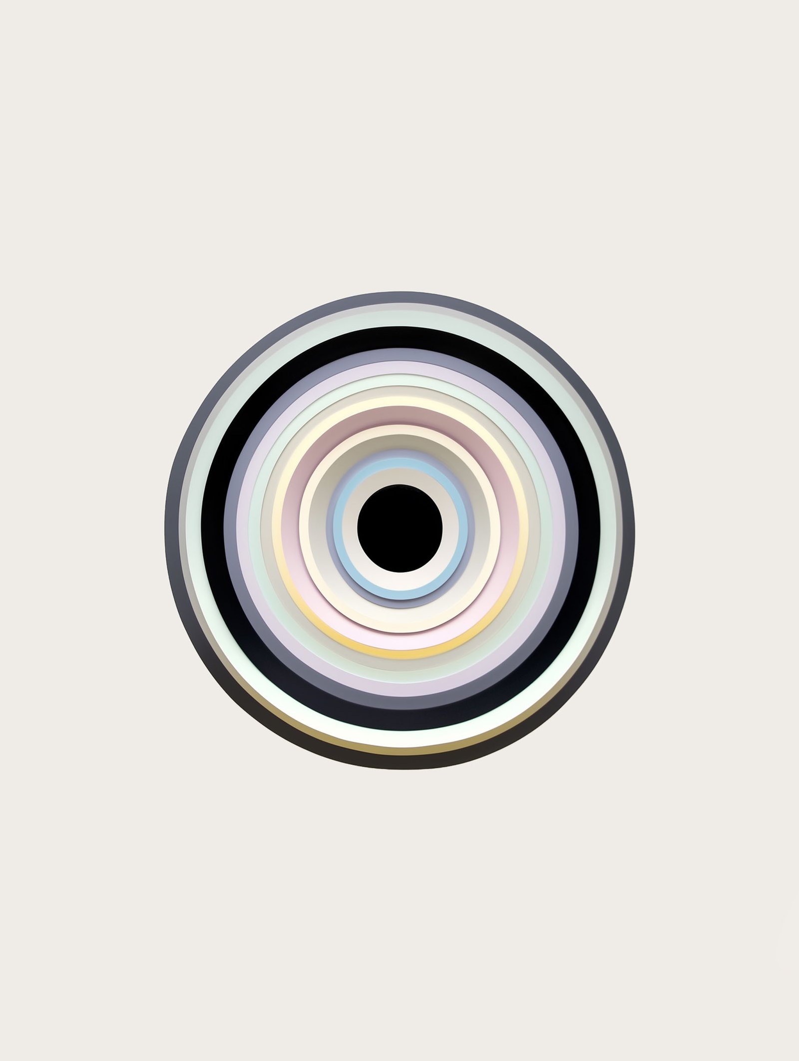Velvet Orbit – Embossed Gradient Circle Poster