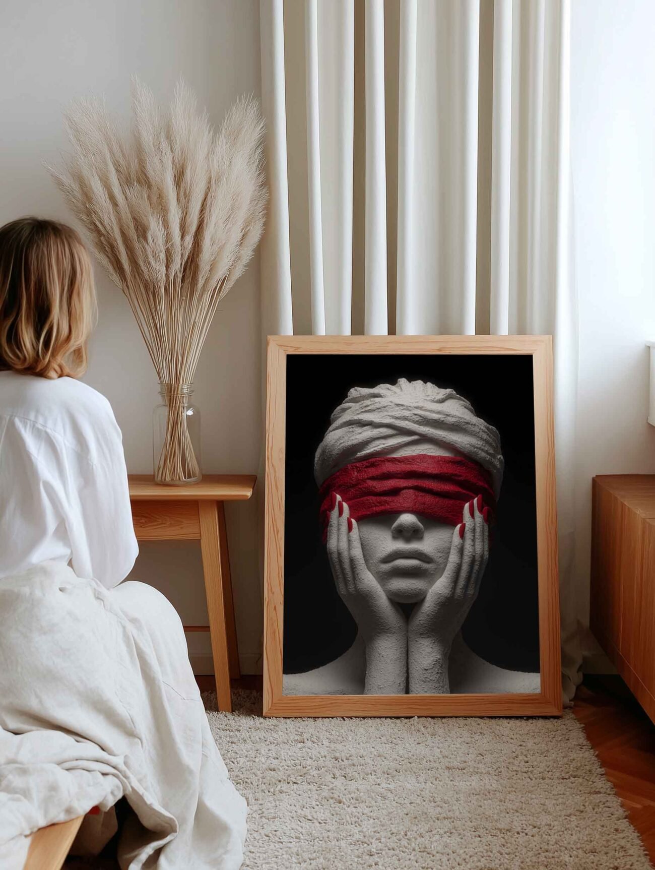 Woman Sculpture – Surreal Fine Art Poster - Image 2