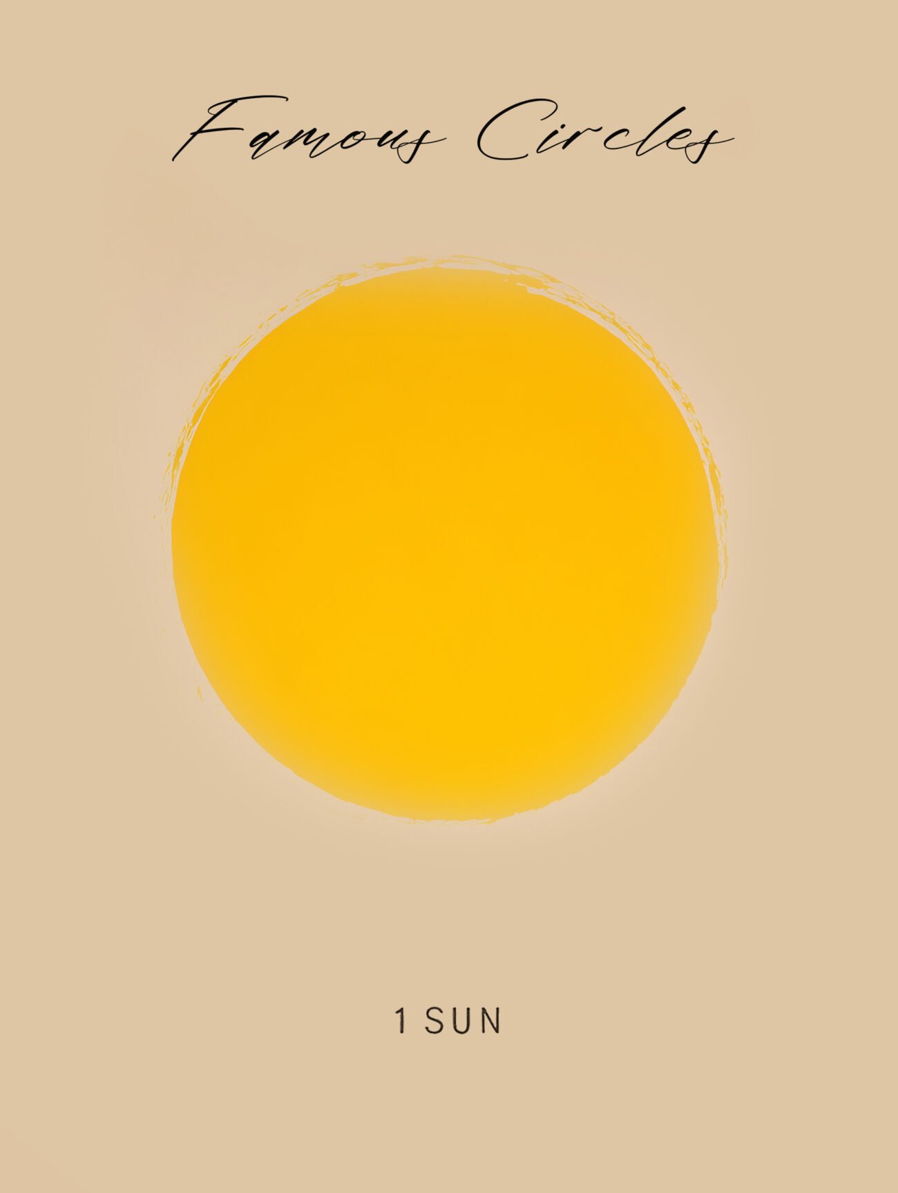 Yellow Circle – Graphic Art Poster