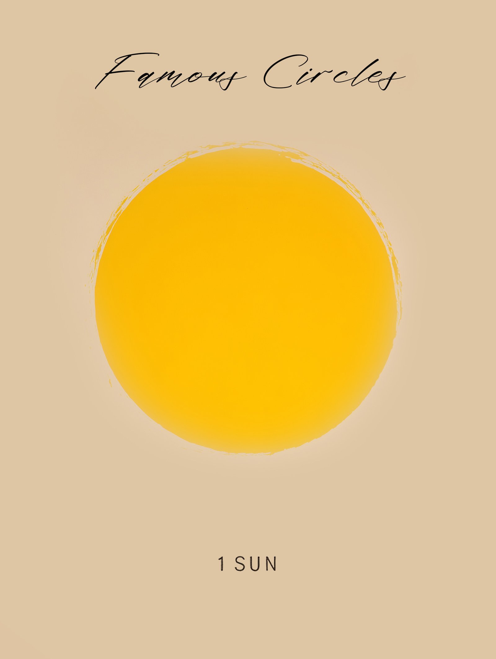 Yellow Circle – Graphic Art Poster