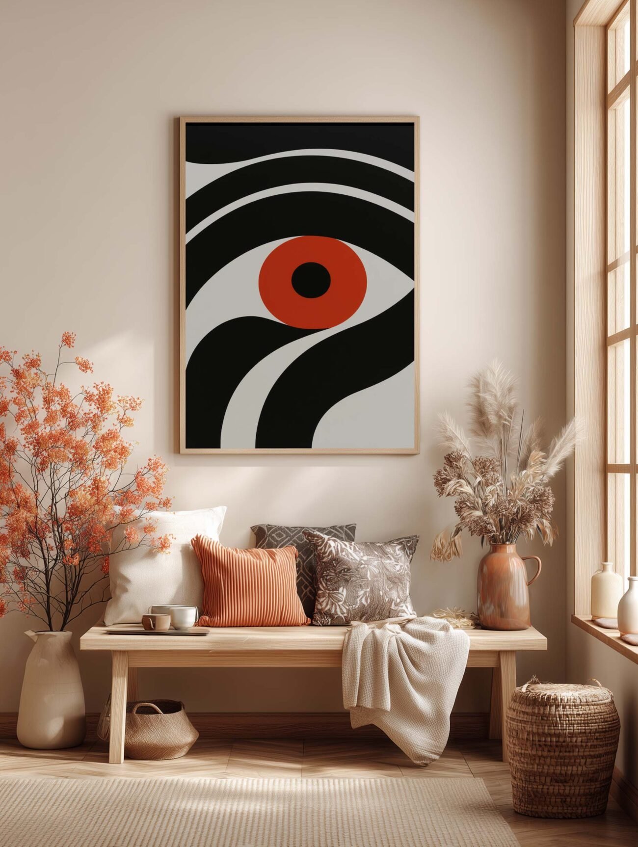 BIG EYE – Abstract Optical Art Poster - Image 2