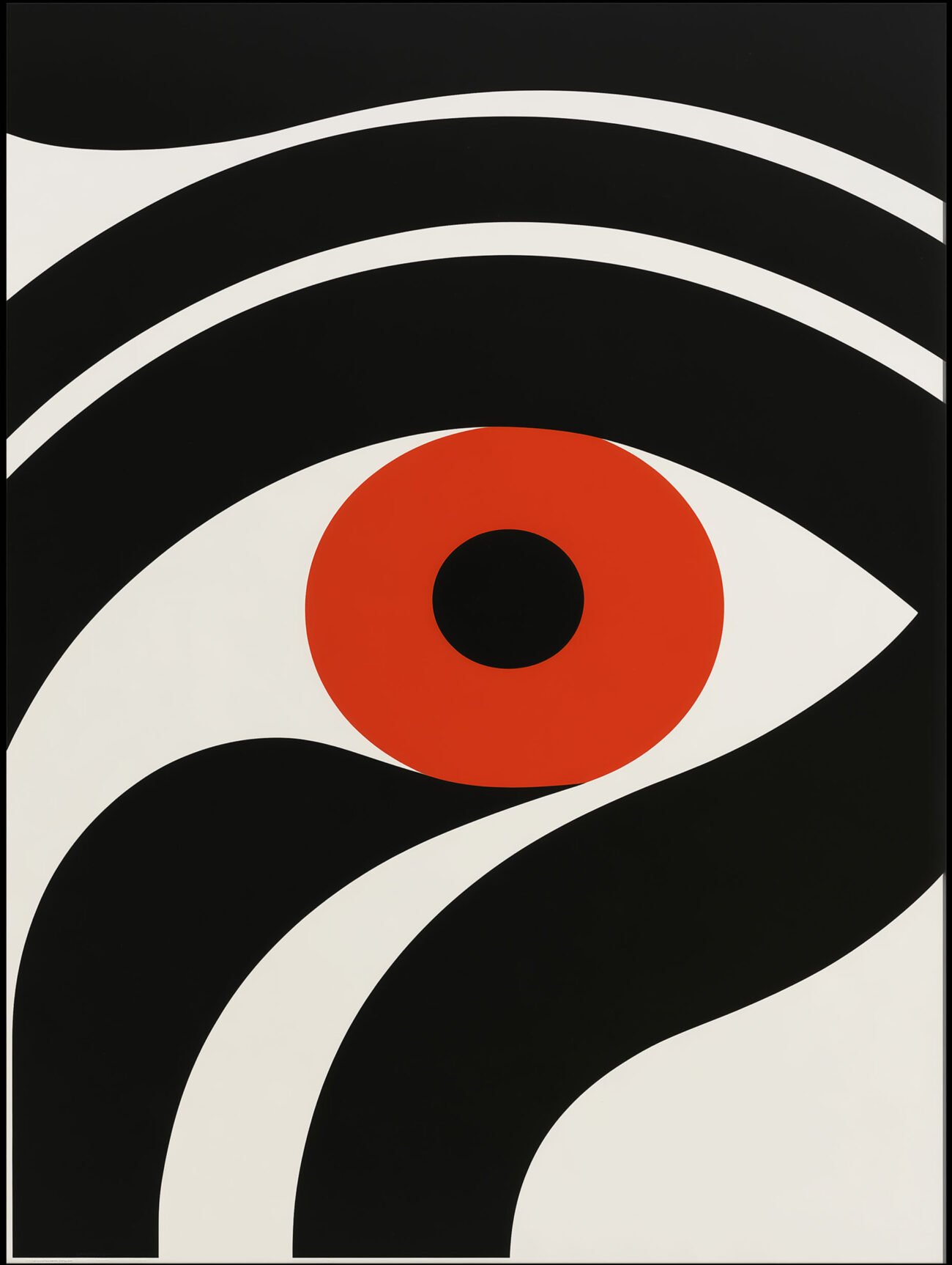 BIG EYE – Abstract Optical Art Poster