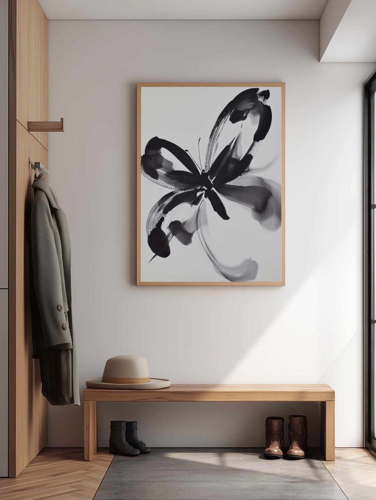 Ink Wings – Sumi-e Butterfly Poster - Image 2