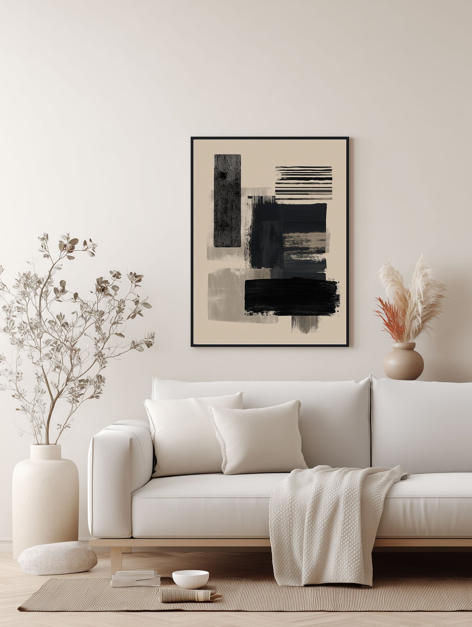 Inky Strokes – Minimalist Brushstroke Poster - Image 2