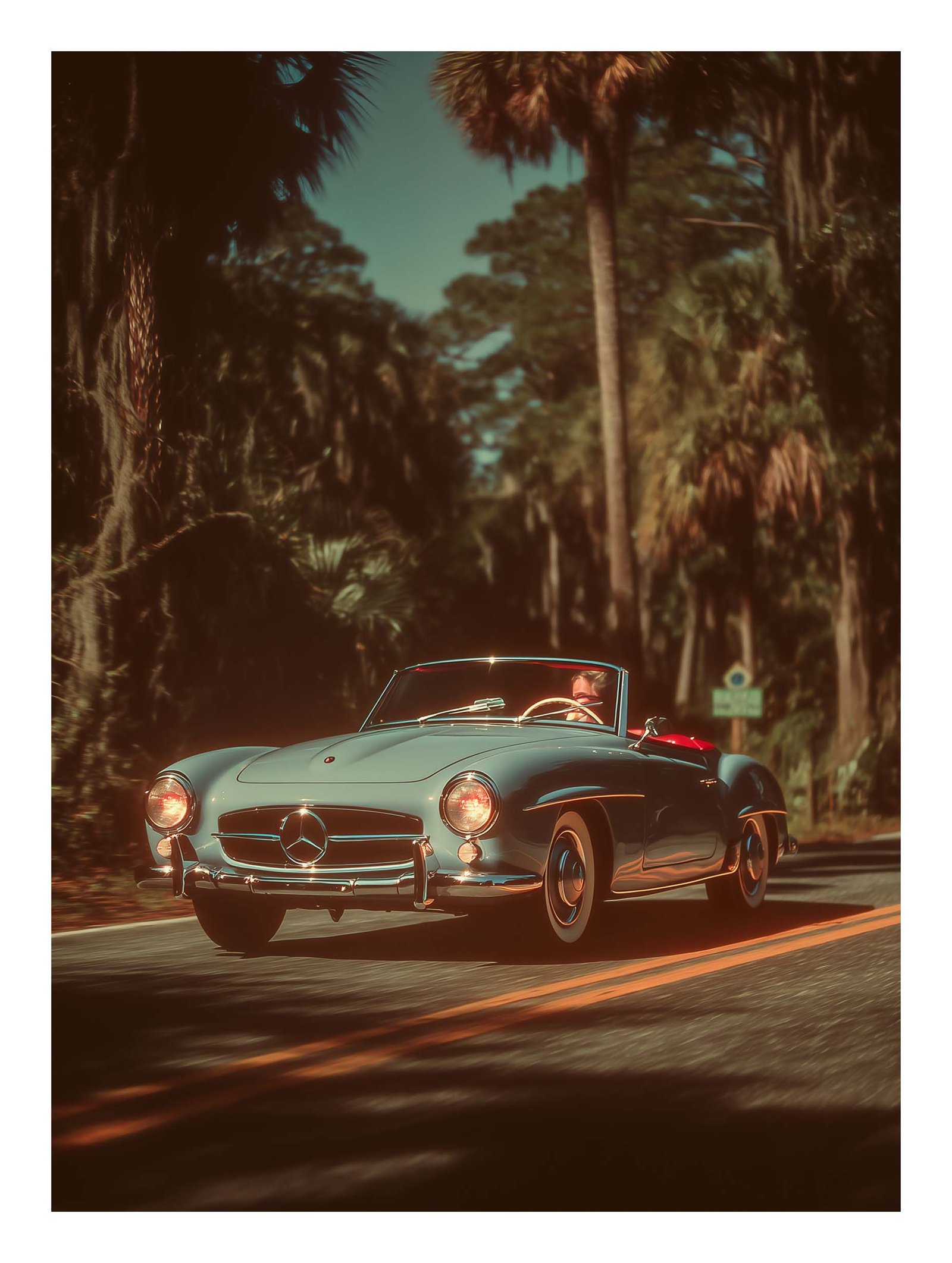 Classic Roadster – Vintage Car Poster