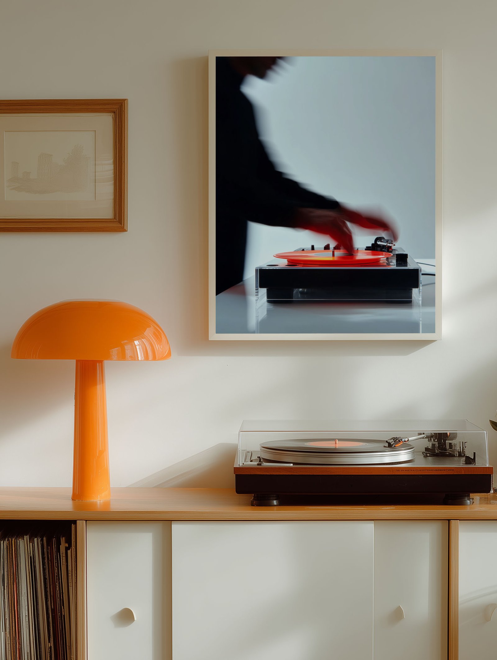 DJ Turntable – Retro Wall Art Poster - Image 2