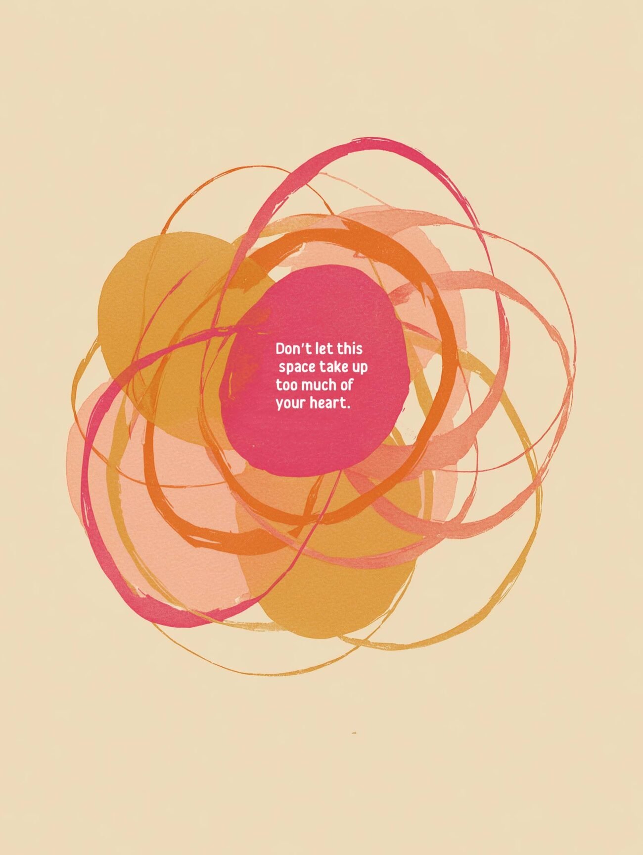 Gentle Reminder – Abstract Loops Inspiration Poster