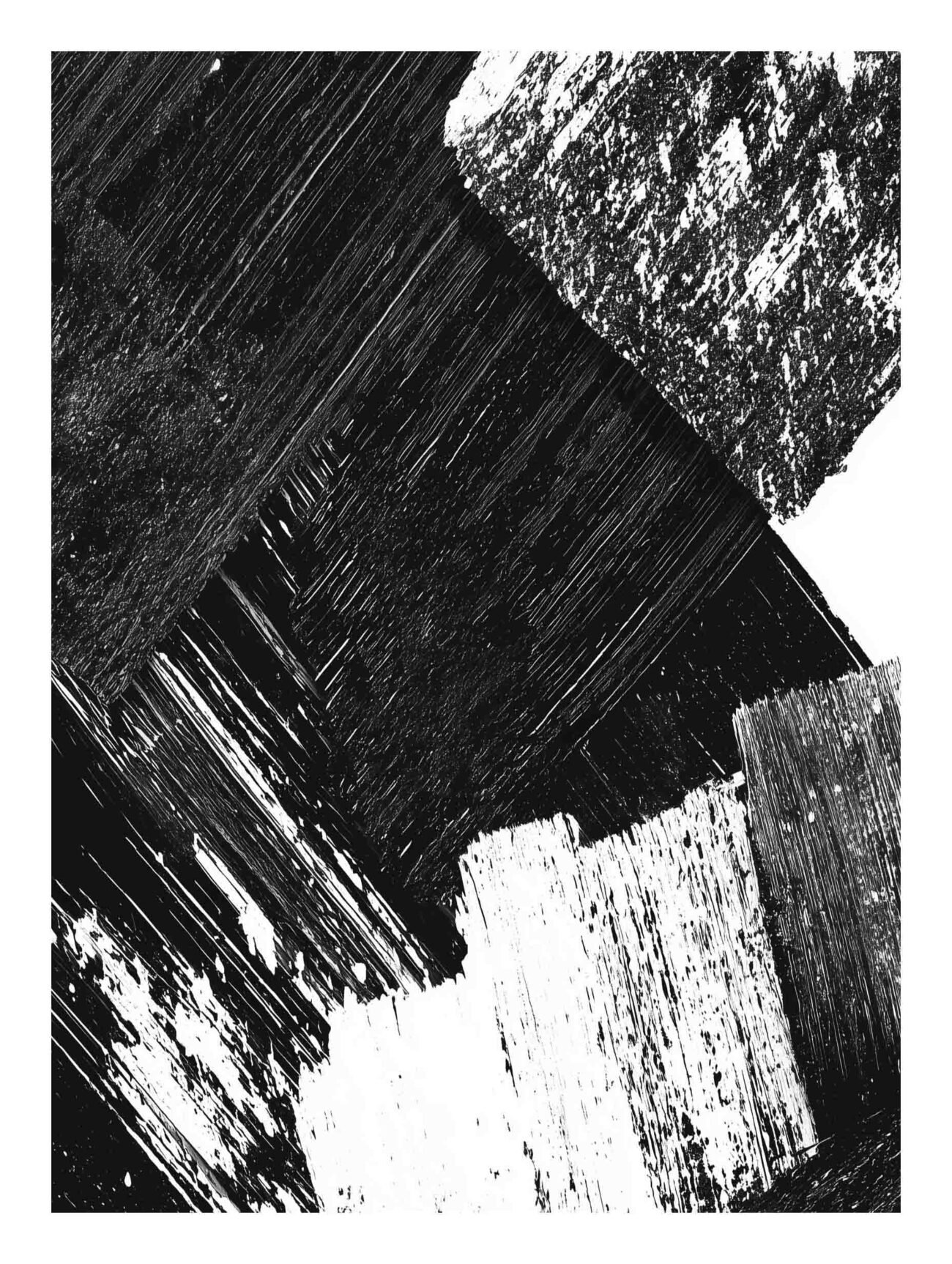 Ink Angles – Chinese Brushstroke Poster