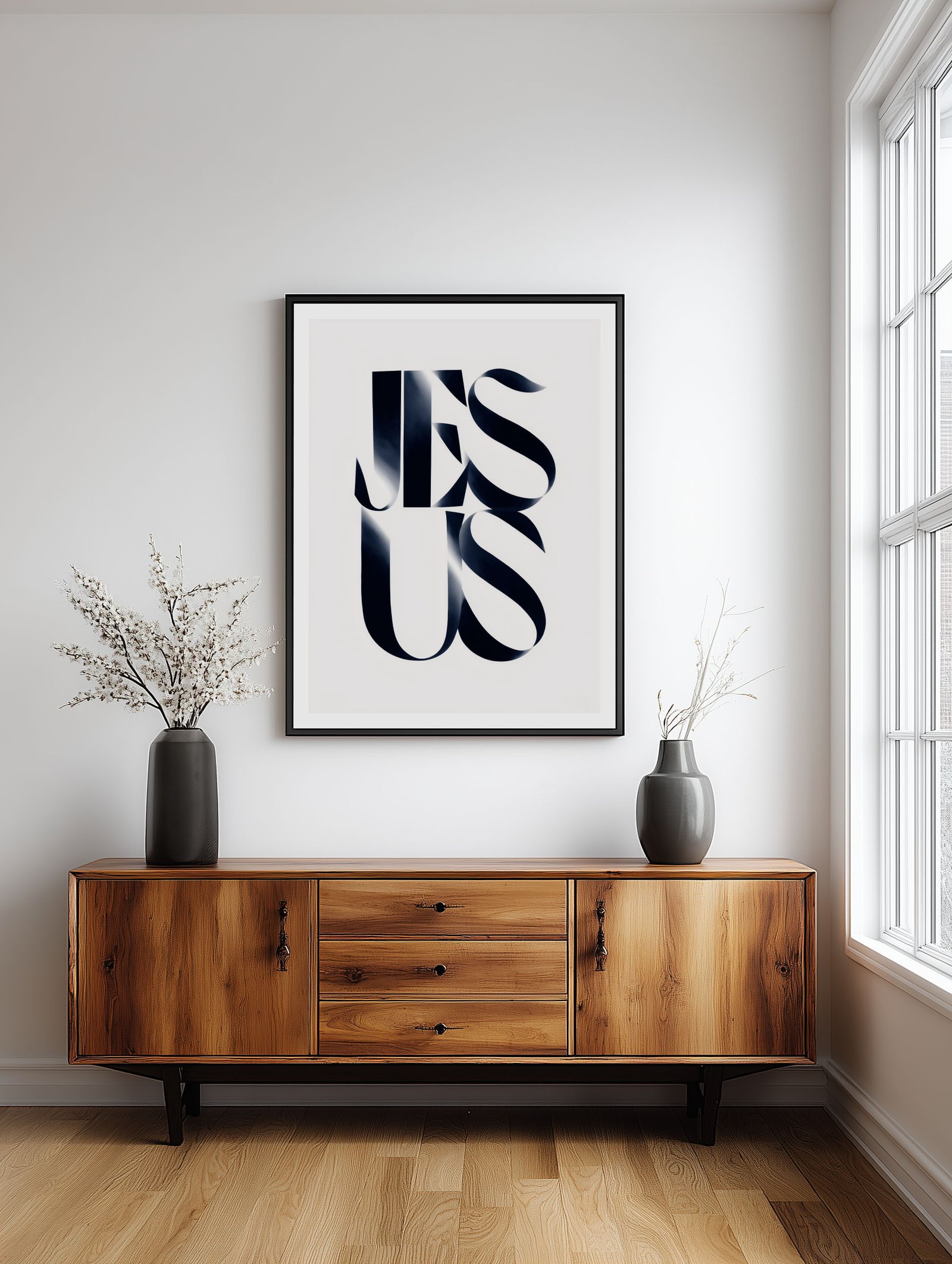 JESUS – Minimalist Typography Poster - Image 2
