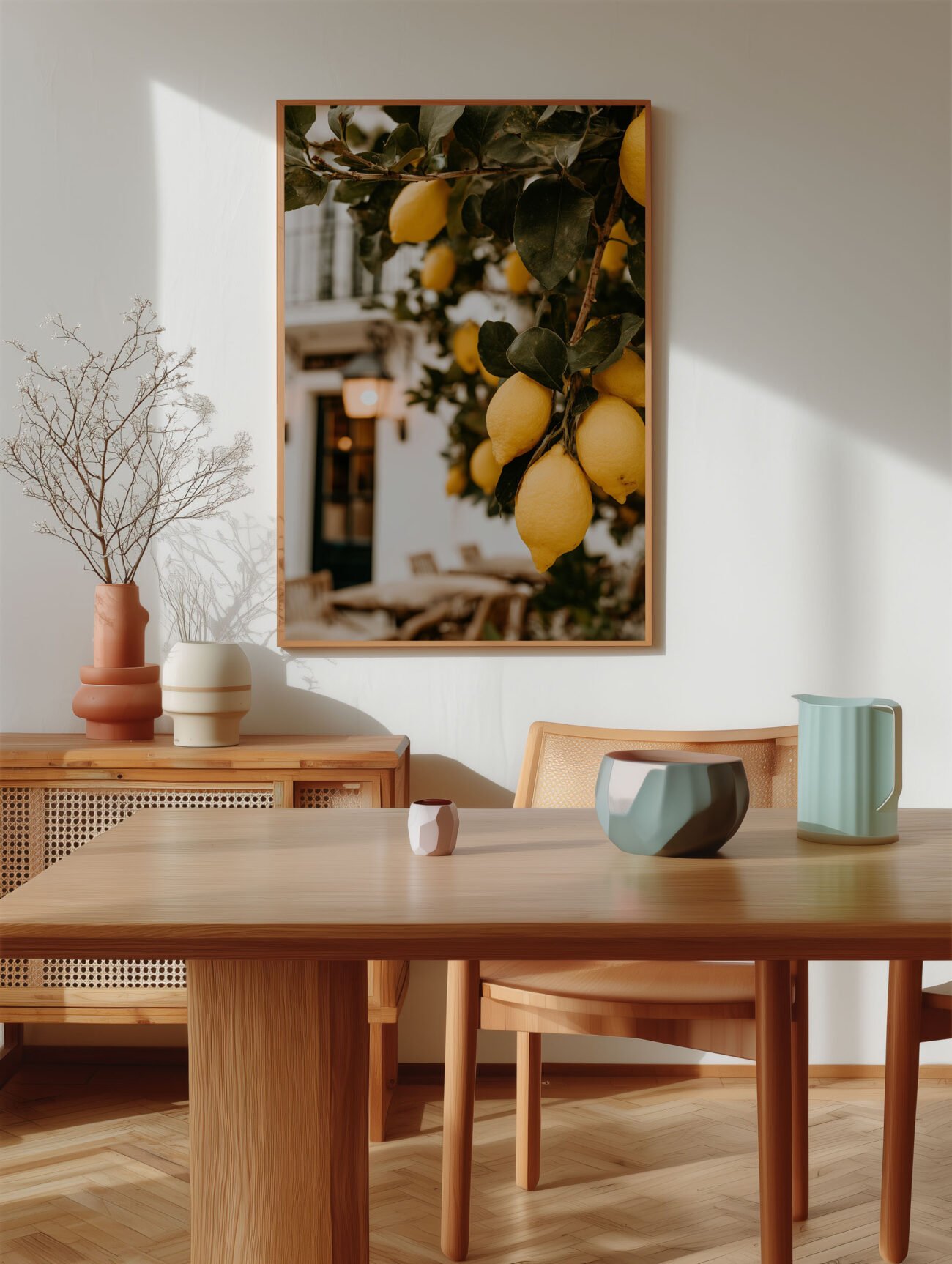 Lemon Grove Charm – Mediterranean Fruit Poster - Image 2