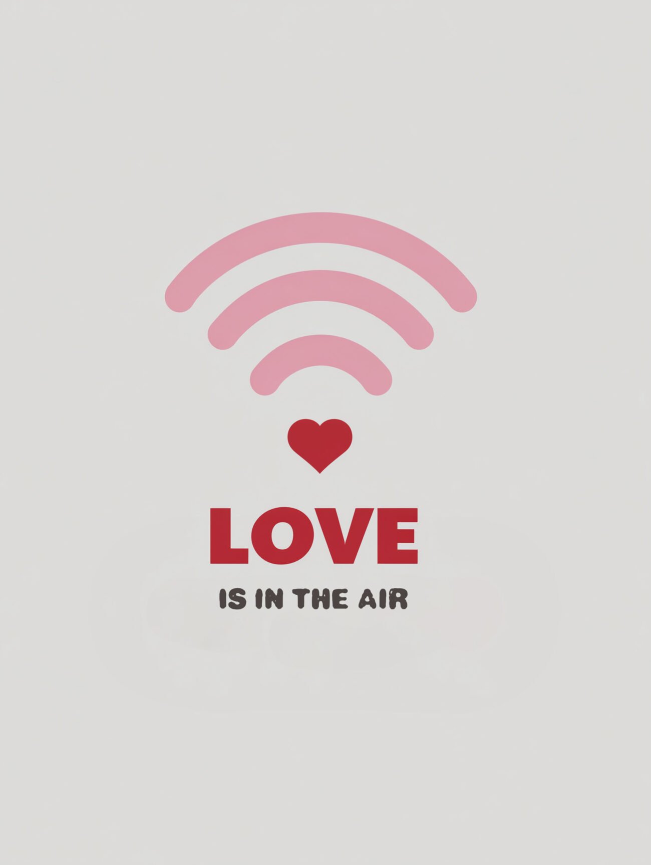 Love Is in the Air – Minimalist Typography Poster