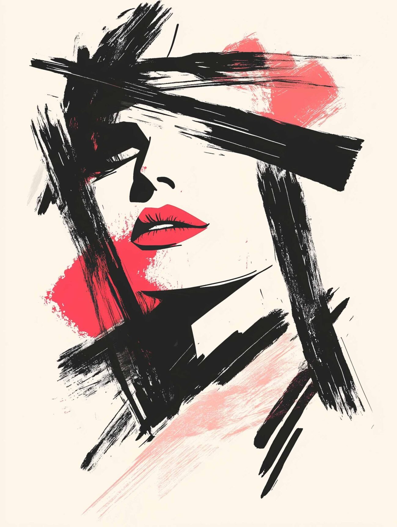 Minimalist Woman – Japandi Portrait Poster