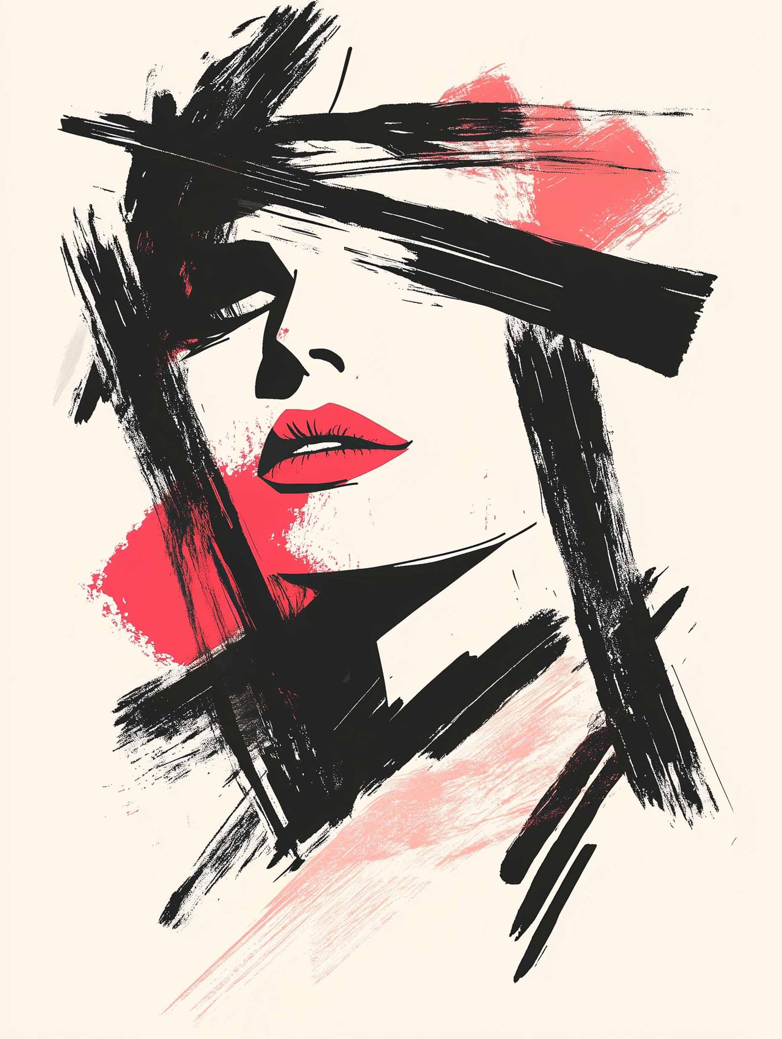 Minimalist Woman – Japandi Portrait Poster