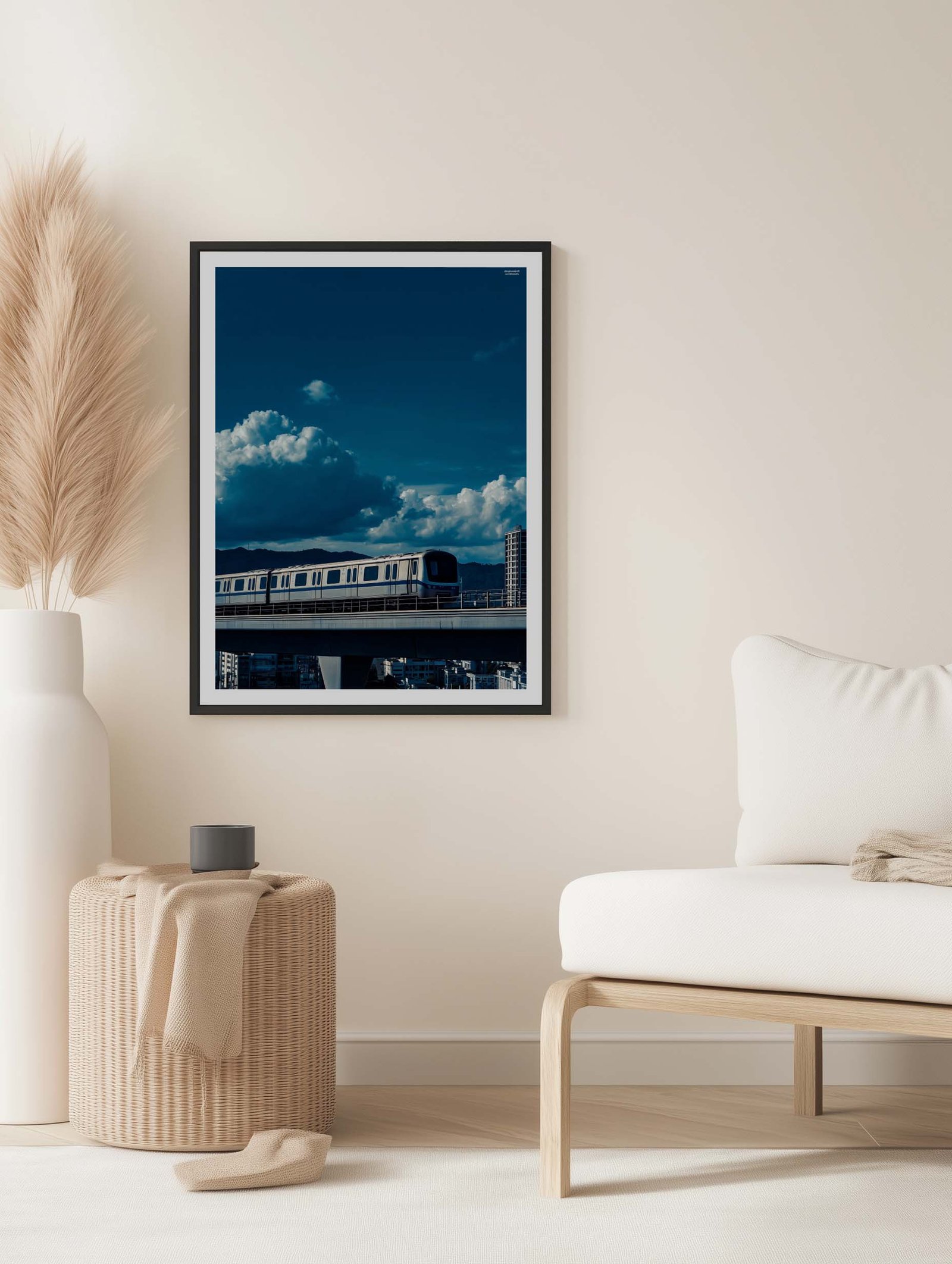 Modern Train – Futuristic Urban Poster - Image 2