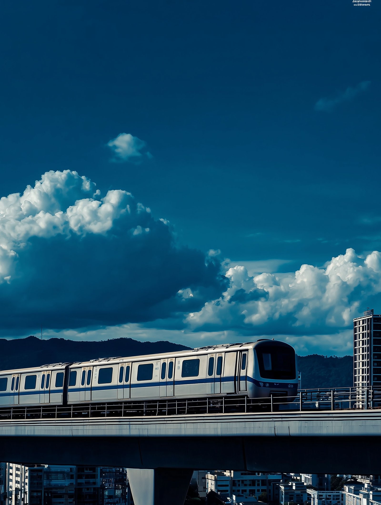 Modern Train – Futuristic Urban Poster