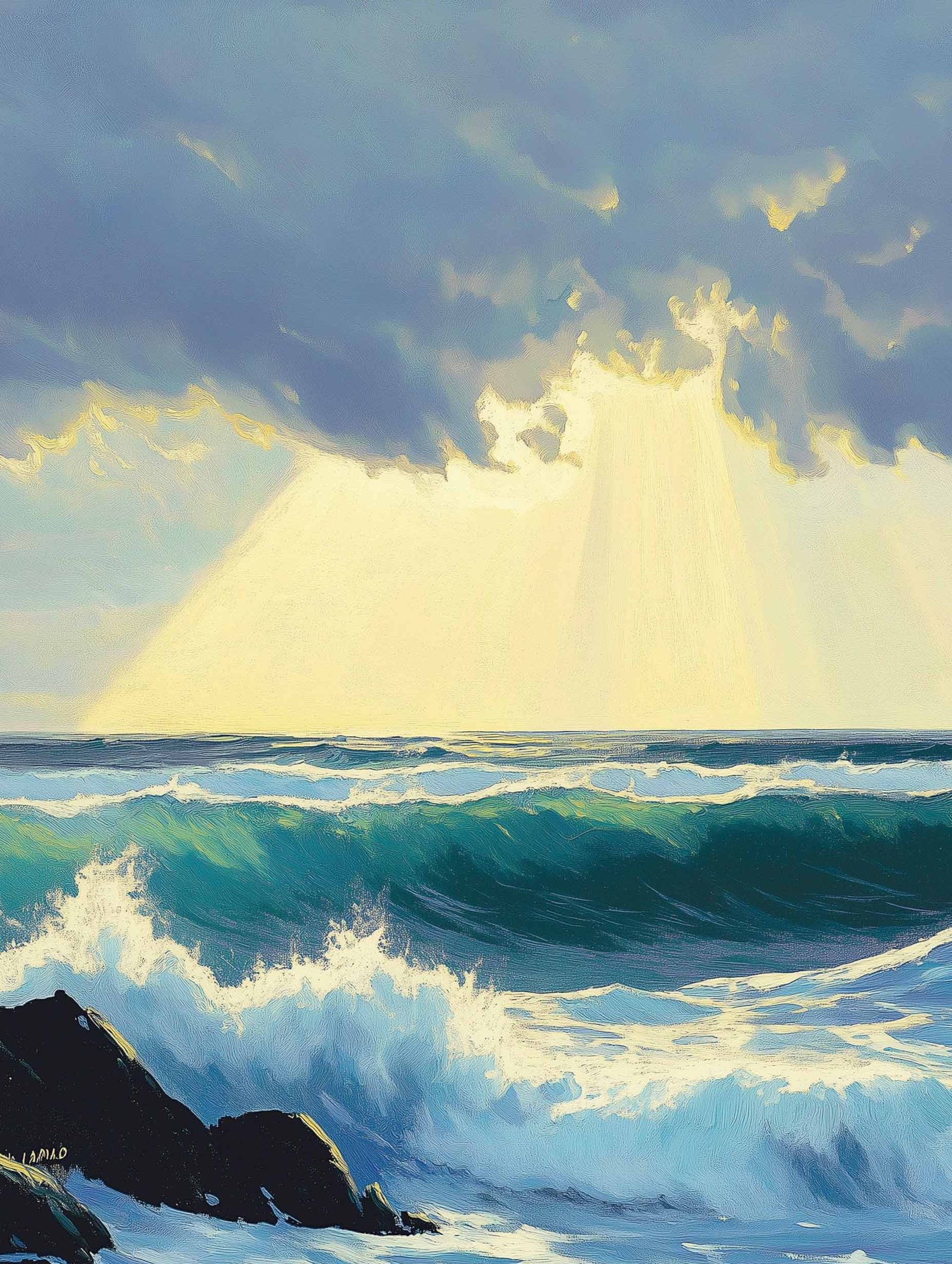 Ocean Light – Dramatic Seascape Poster