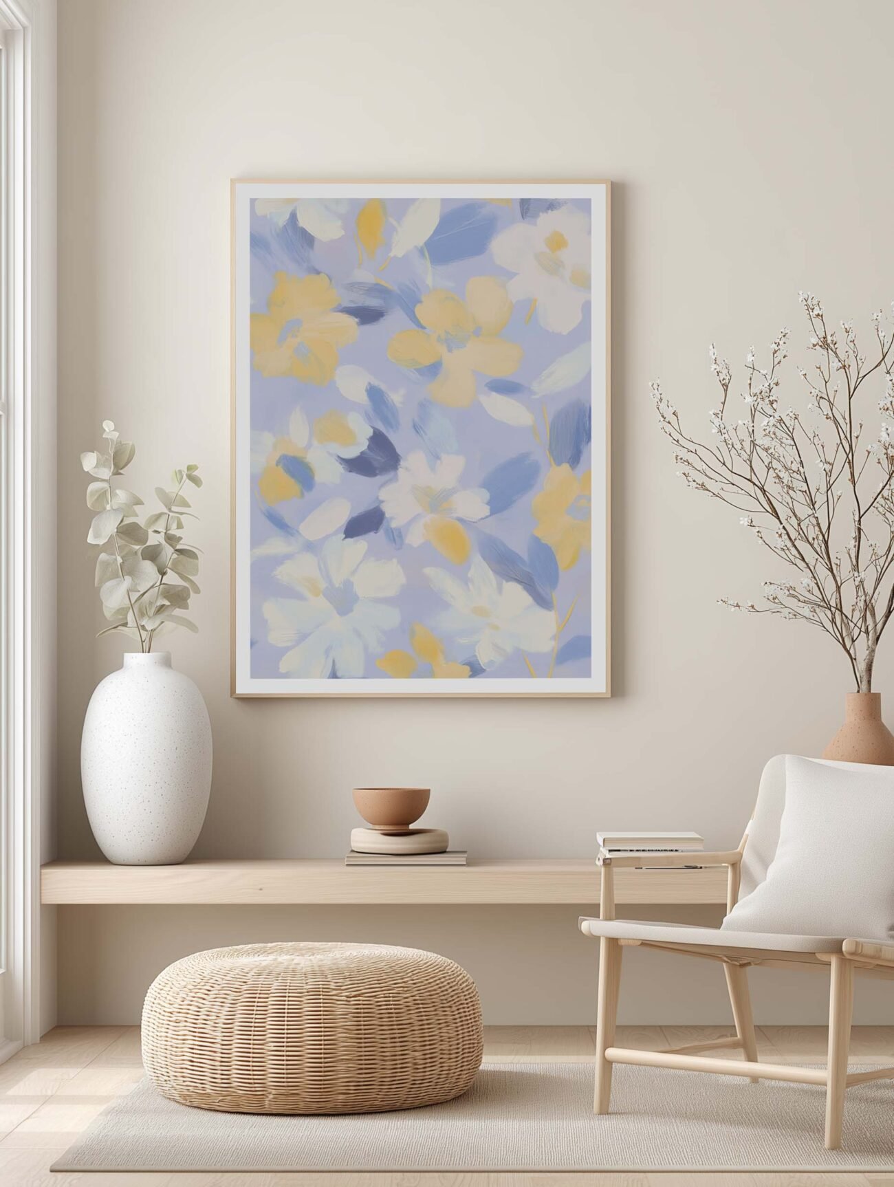 Flowers Painting – Pastel Floral Art Poster - Image 2