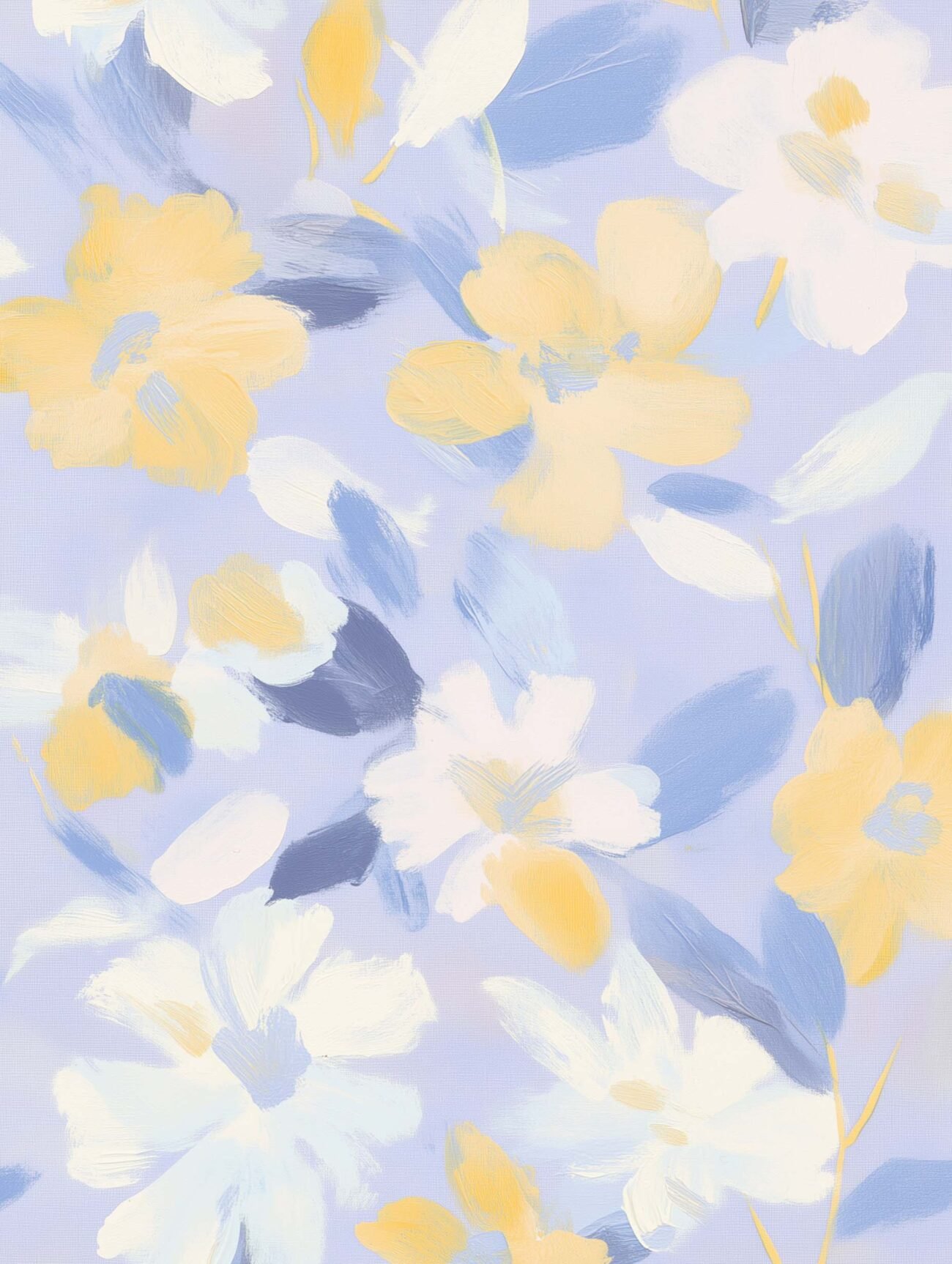 Flowers Painting – Pastel Floral Art Poster