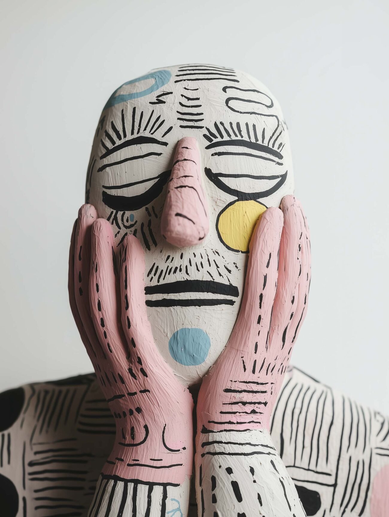 Sculpted Face – Abstract Art Poster