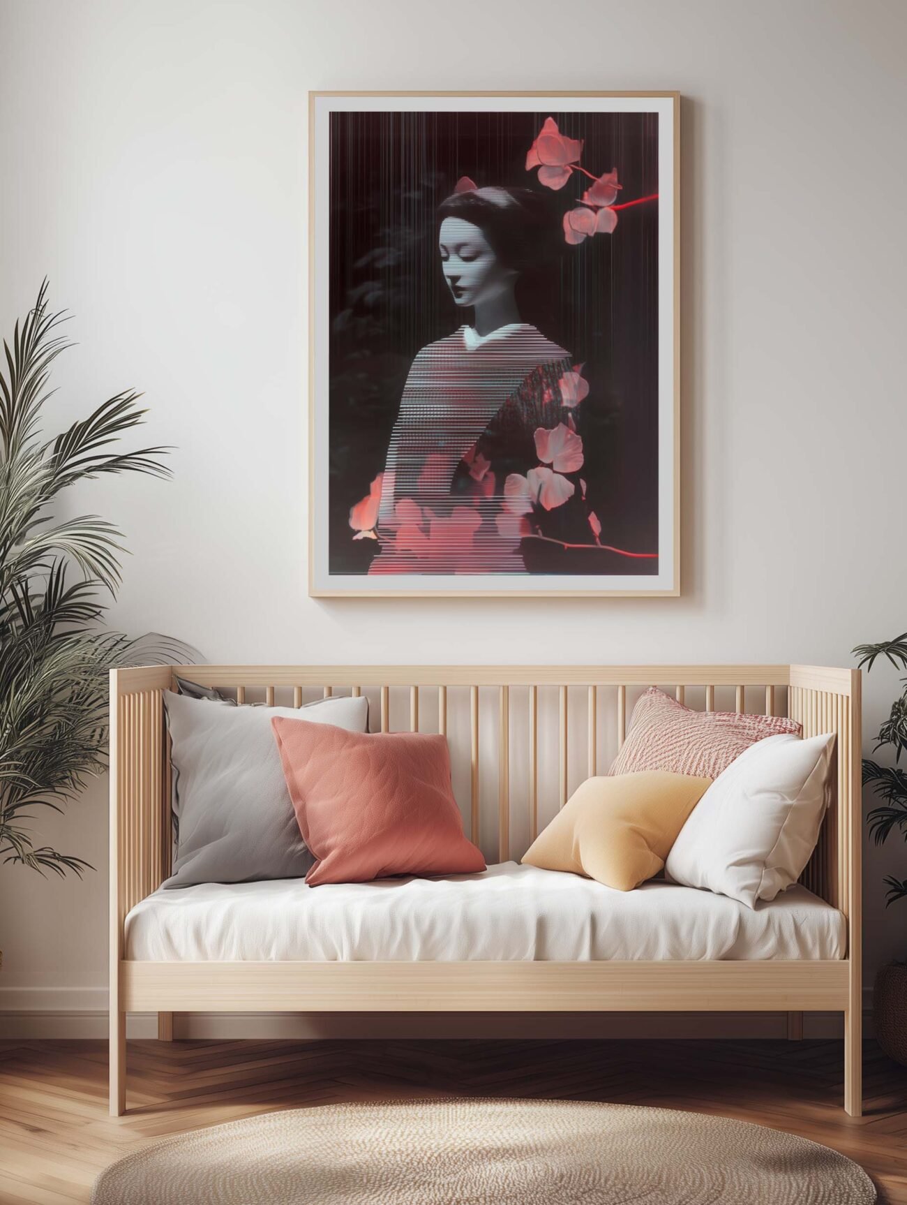 Serene Geisha – Digital Art Poster - Image 2