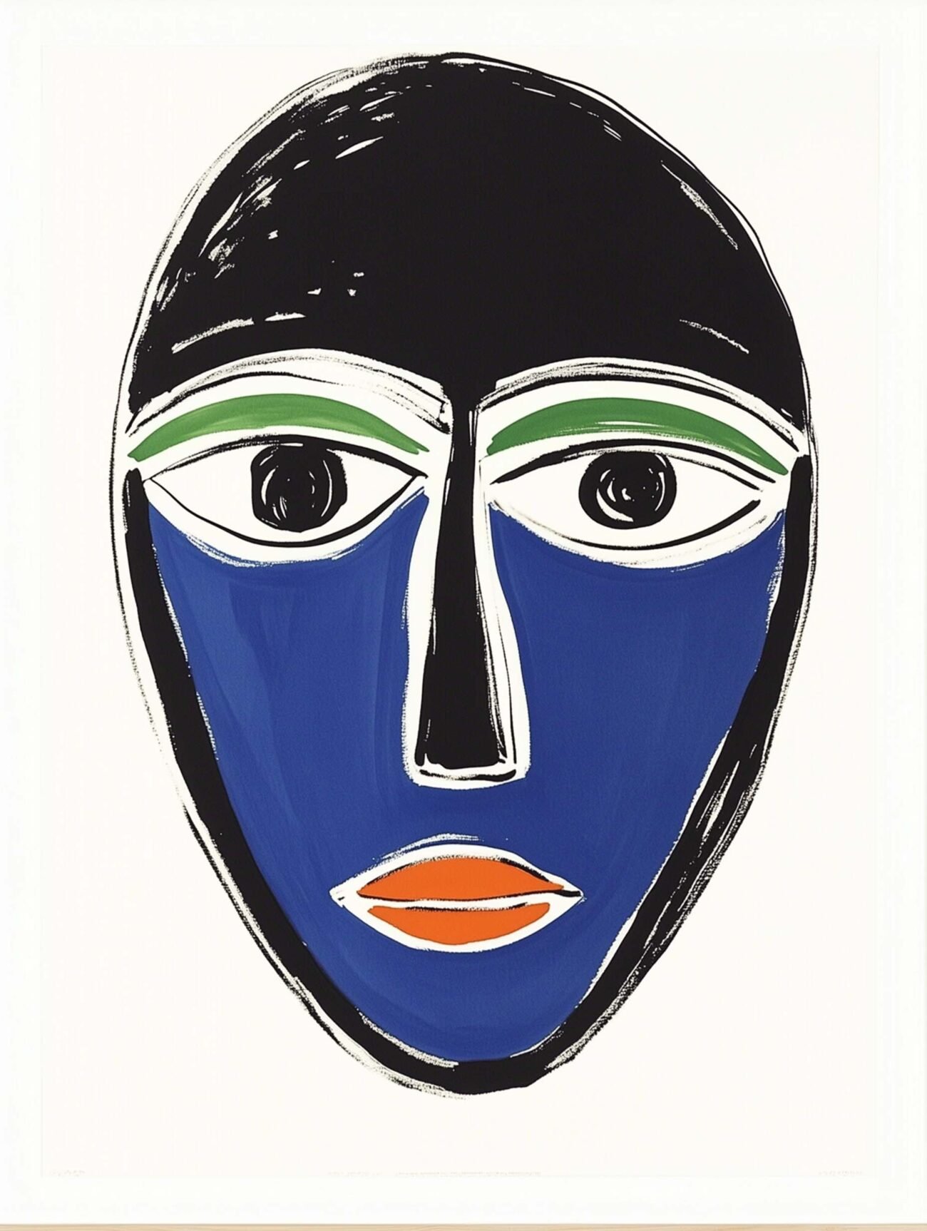 Minimalist Face – Swedish Modern Portrait Poster