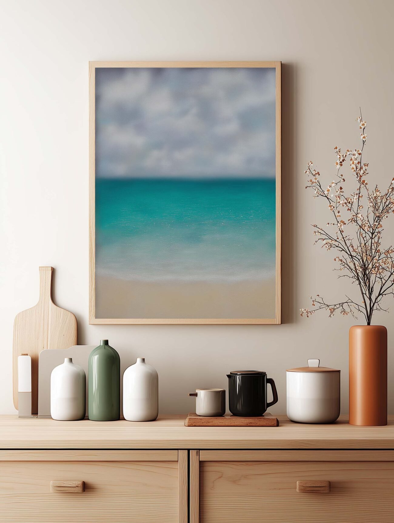 Calm Sea – Tropical Ocean Art Poster - Image 2