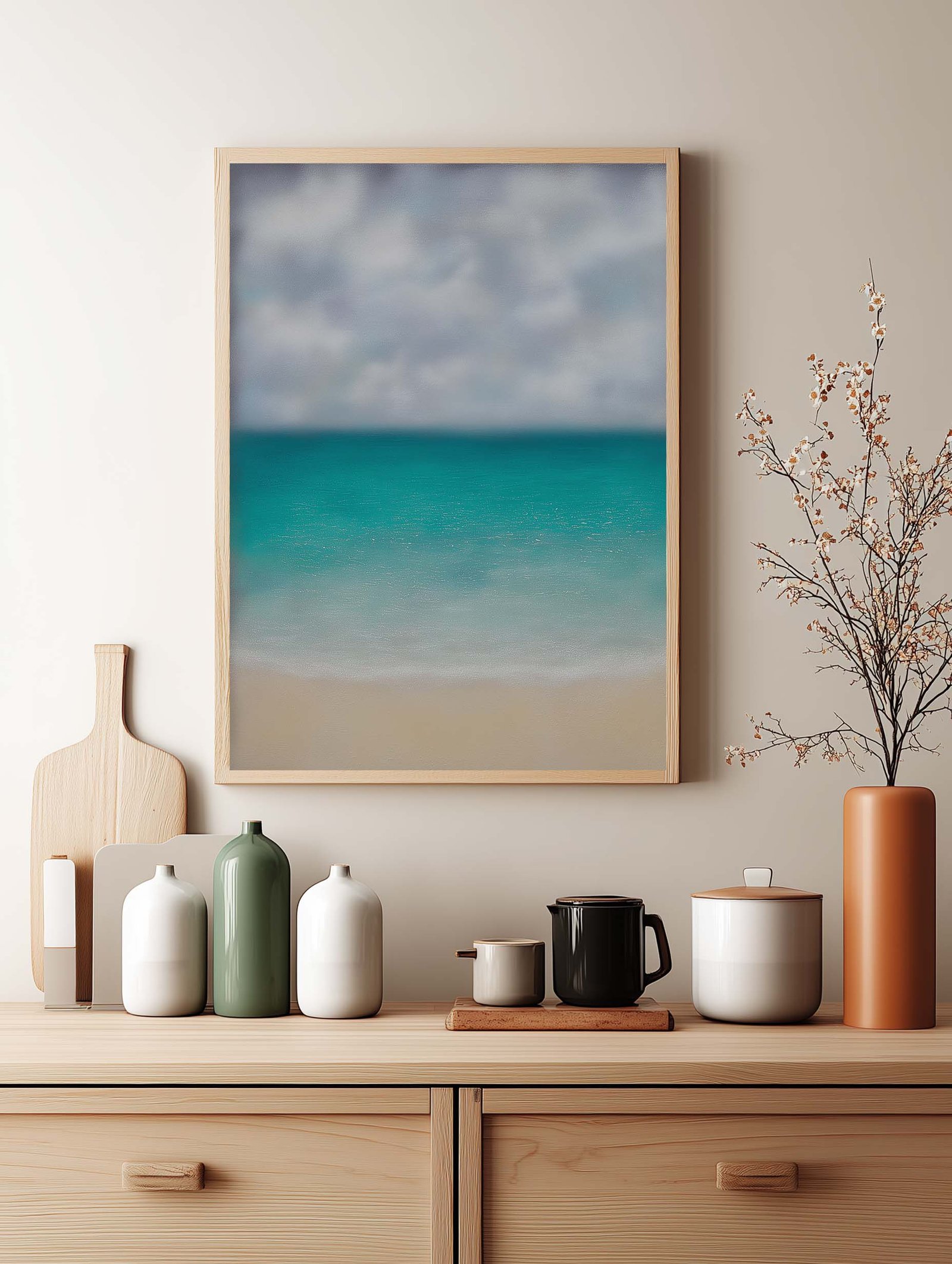 Calm Sea – Tropical Ocean Art Poster - Image 2