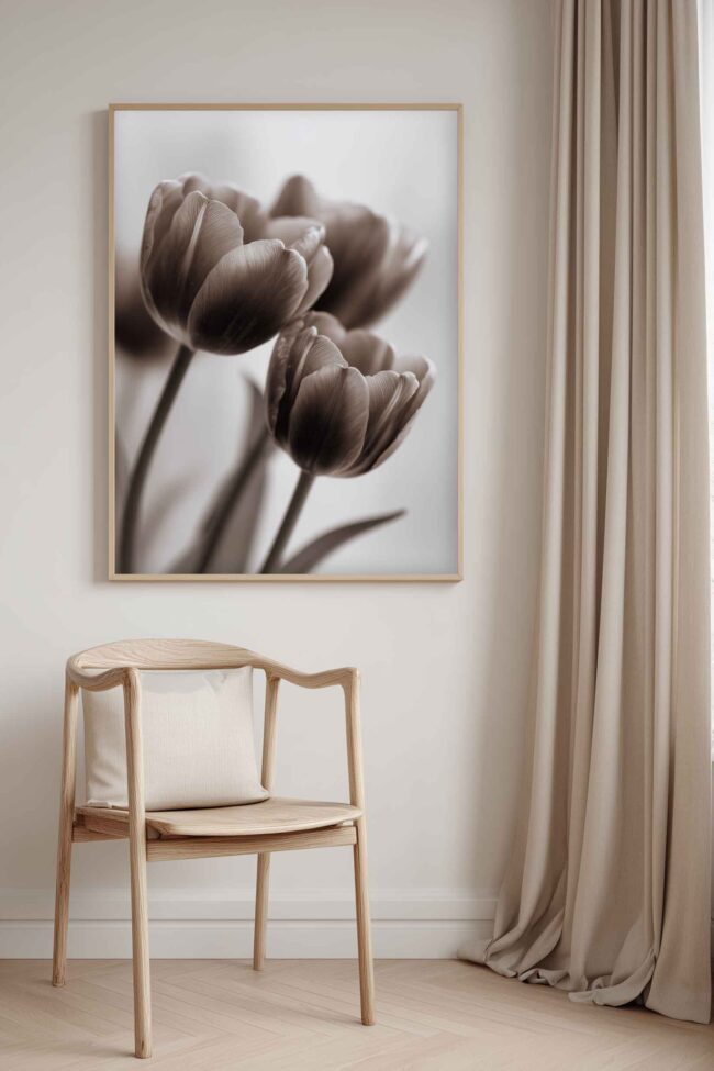 tulip flower mockup